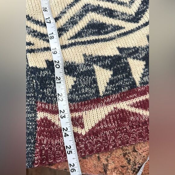 I Joah Open Front Women’s Cardigan. Aztec-inspired design. Size M/L - Picture 7 of 7